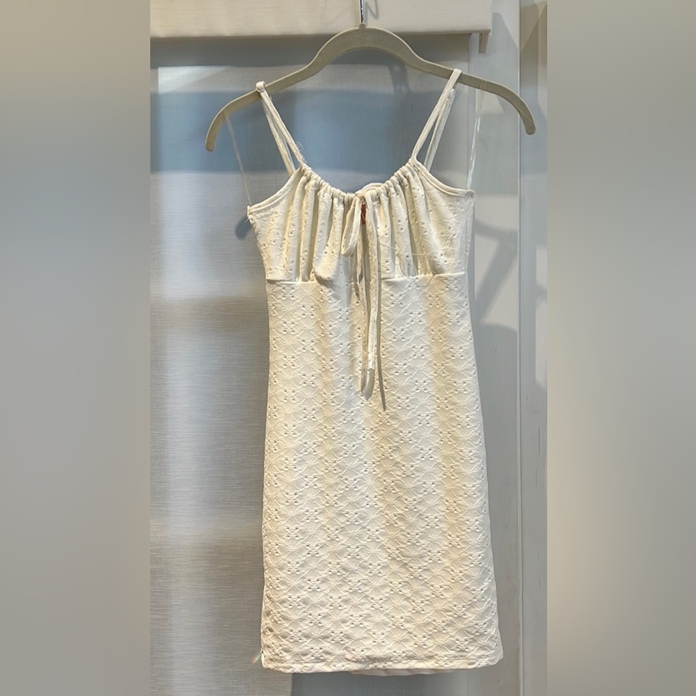 Eyelet Spaghetti Strap Dress